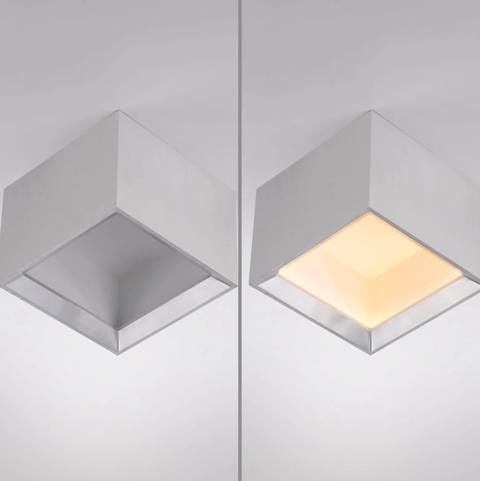 LED-Deckenlampe PURE Manhatten, stone, 1-flg., CCT
