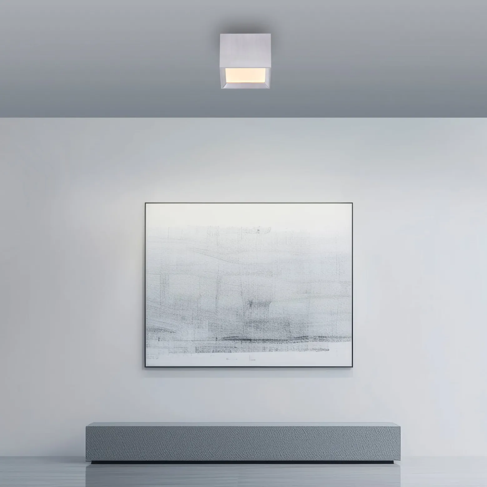 LED-Deckenlampe PURE Manhatten, stone, 1-flg., CCT
