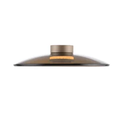 LED-Deckenlampe PURE Moon, bronce, Ø50cm, Amberglas (dunkel)