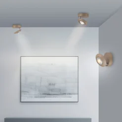 LED-Deckenlampe PURE Oculis bronzefarben, Ø 15 cm Eisen/Glas