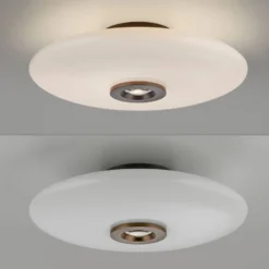 LED-Deckenlampe PURE Vitrum braun/opal Glas/Aluminium Ø 45cm