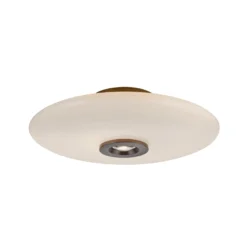 LED-Deckenlampe PURE Vitrum braun/opal Glas/Aluminium Ø 45cm
