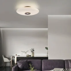LED-Deckenlampe PURE Vitrum braun/opal Glas/Aluminium Ø 45cm