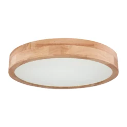 LED-Deckenlampe Rainer, Ø 40 cm, Holzoptik, Metall, CCT