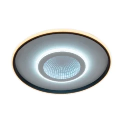 LED-Deckenlampe Redona, weiß/schwarz, Ø 50 cm, CCT, 3D