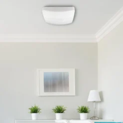 LED-Deckenlampe Reva Star 30 Square, weiß, Kunststoff, Stahl