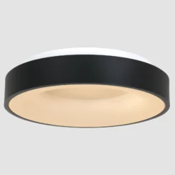 LED-Deckenlampe Ringlede, 2.700 K, Ø 48 cm, schwarz, Metall