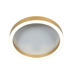 LED-Deckenlampe Ringlux goldfarben, Ø 30 cm, Metall, 2.700 K
