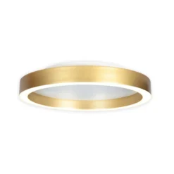 LED-Deckenlampe Ringlux goldfarben, Ø 40 cm, Metall, 2.700 K