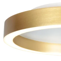 LED-Deckenlampe Ringlux goldfarben, Ø 40 cm, Metall, 2.700 K