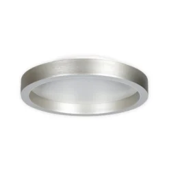 LED-Deckenlampe Ringlux stahlgrau, Ø 30 cm, Metall, 2.700 K