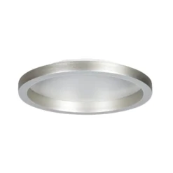 LED-Deckenlampe Ringlux, stahlgrau, Ø 40 cm, Metall, 2.700 K