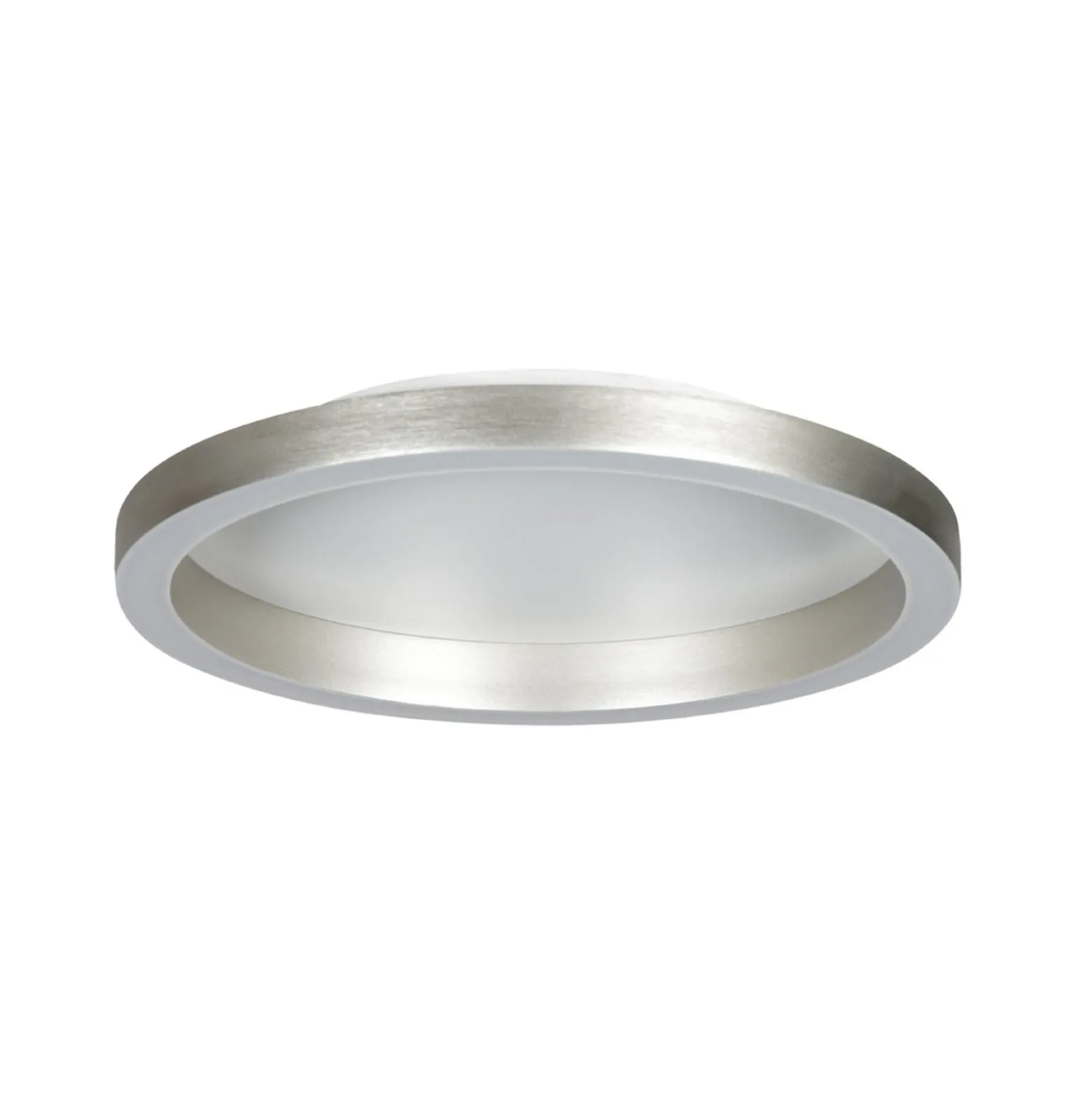 LED-Deckenlampe Ringlux, stahlgrau, Ø 40 cm, Metall, 2.700 K