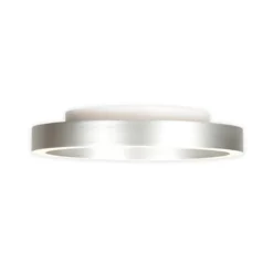 LED-Deckenlampe Ringlux, stahlgrau, Ø 40 cm, Metall, 2.700 K