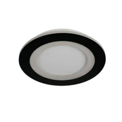 LED-Deckenlampe Ringo, Ø 25 cm, schwarz/weiß Eisen/Acryl CCT
