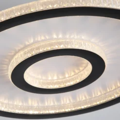 LED-Deckenlampe Roundel, weiß/schwarz, Ø 35 cm, Eisen/Acryl