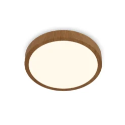 LED-Deckenlampe Runa Wood Holzoptik 3.000 K Ø28cm