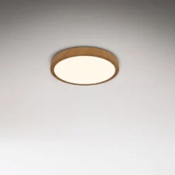 LED-Deckenlampe Runa Wood Holzoptik 3.000 K Ø28cm