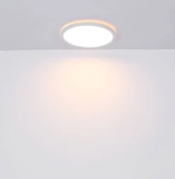 LED-Deckenlampe Sapana, weiß, Ø 42 cm, Kunststoff, IP44