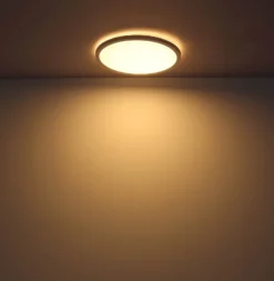 LED-Deckenlampe Sapana, weiß, Ø 42 cm, Kunststoff, IP44