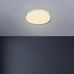 LED-Deckenlampe Sapana, weiß, Ø 42 cm, Kunststoff, IP44