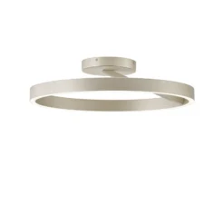 LED-Deckenlampe Saturn, Ø 50 cm, creme-silberfarben, Metall