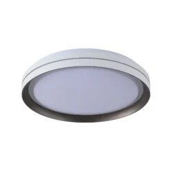 LED-Deckenlampe Saucer, weiß/latte, Ø 39 cm, Eisen/Acryl