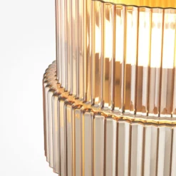 LED-Deckenlampe SCALA, braun/bronze, Ø 15 cm, Glas, dimmbar
