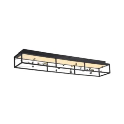 LED-Deckenlampe SKINA, schwarz, 112 cm CCT dim Fernbedienung