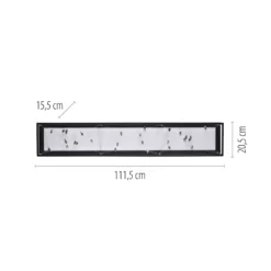 LED-Deckenlampe SKINA, schwarz, 112 cm CCT dim Fernbedienung