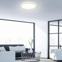LED-Deckenlampe Slim, rund, 42cm