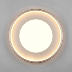 LED-Deckenlampe Solea, braun, Ø 40 cm, Kunststoff