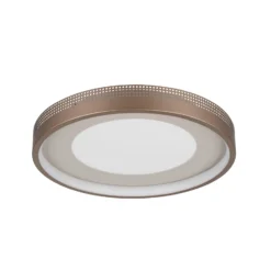 LED-Deckenlampe Solea, braun, Ø 40 cm, Kunststoff