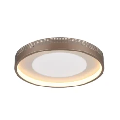 LED-Deckenlampe Solea, braun, Ø 40 cm, Kunststoff