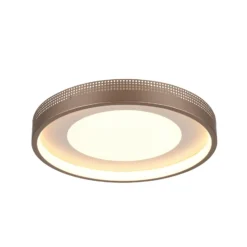 LED-Deckenlampe Solea, braun, Ø 40 cm, Kunststoff