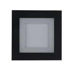 LED-Deckenlampe Squary, Länge 25 cm, schwarz/weiß Eisen, CCT