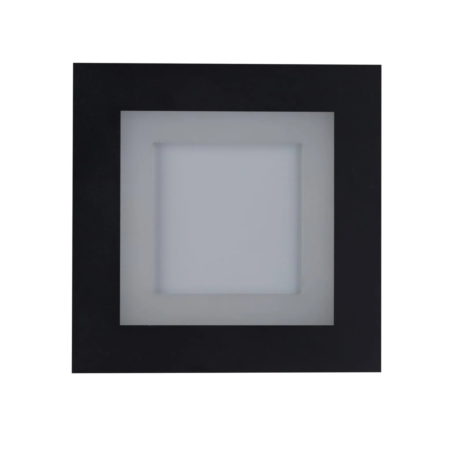 LED-Deckenlampe Squary, Länge 25 cm, schwarz/weiß Eisen, CCT