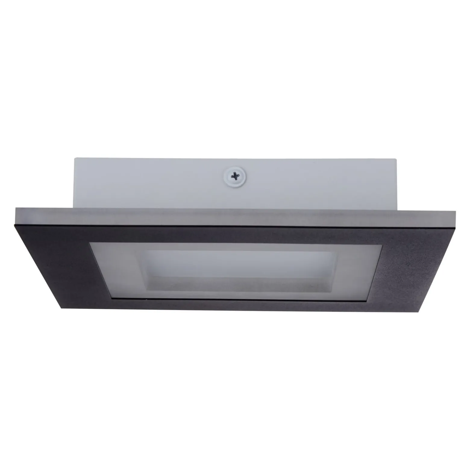LED-Deckenlampe Squary, Länge 25 cm, schwarz/weiß Eisen, CCT