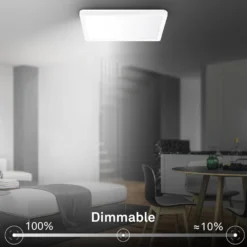 LED-Deckenlampe Tava A, CCT, 29 x 29 cm, weiß, Fernbedienung