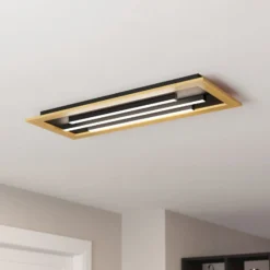 LED-Deckenlampe Tirrenara, Fernbedienung, 78x31cm