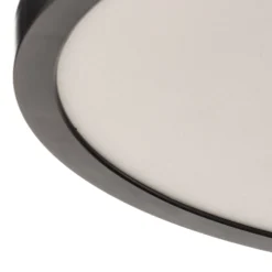 LED-Deckenlampe Tuco, dimmbar, schwarz, Kunststoff, Ø 30 cm