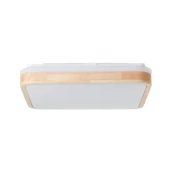 LED-Deckenlampe Tumeo, Länge 40 cm, holz hell, Metall/Holz