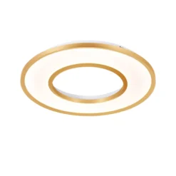 LED-Deckenlampe Valeria, goldfarben gebürstet Ø 60 cm Metall