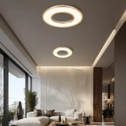 LED-Deckenlampe Valeria, goldfarben gebürstet Ø 60 cm Metall