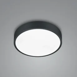 LED-Deckenlampe Waco, CCT, Ø 31 cm, schwarz matt