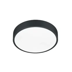 LED-Deckenlampe Waco, CCT, Ø 31 cm, schwarz matt