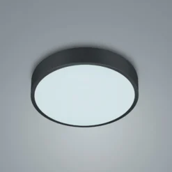 LED-Deckenlampe Waco, CCT, Ø 31 cm, schwarz matt