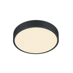 LED-Deckenlampe Waco, CCT, Ø 31 cm, schwarz matt