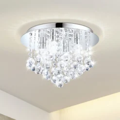 LED-Deckenleuchte Almonte mit Behang, 35cm