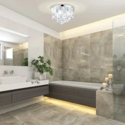 LED-Deckenleuchte Almonte mit Behang, 50cm